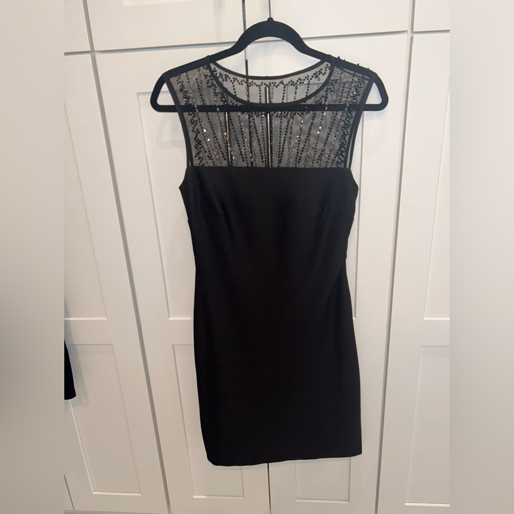 Little Black dress with rhinestones size 4